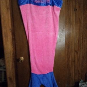 Fishtail pajama bottom pink and blue